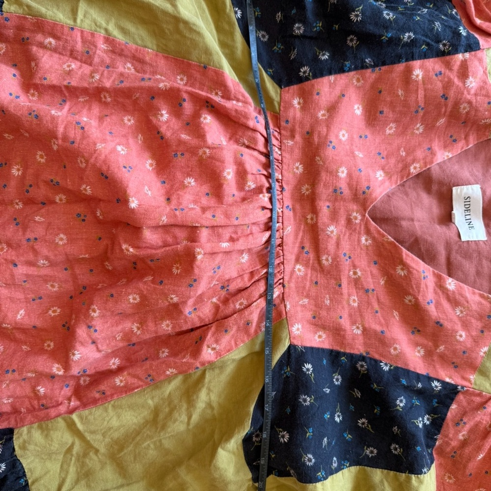 Sideline Colorful Patchwork Maxi Dress small - Picture 9 of 11